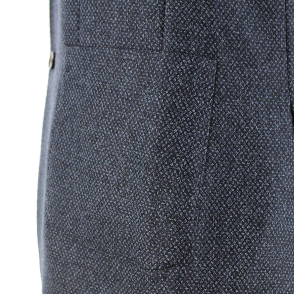 Luigi Bianchi Sartoria NWT Wool Sport Coat / Jacket Size 52R (42R US) In Blue